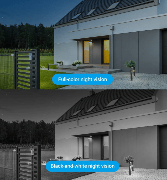 EZVIZ OutPro 2K Outdoor Kamerafarbige Nachtaunfahmen