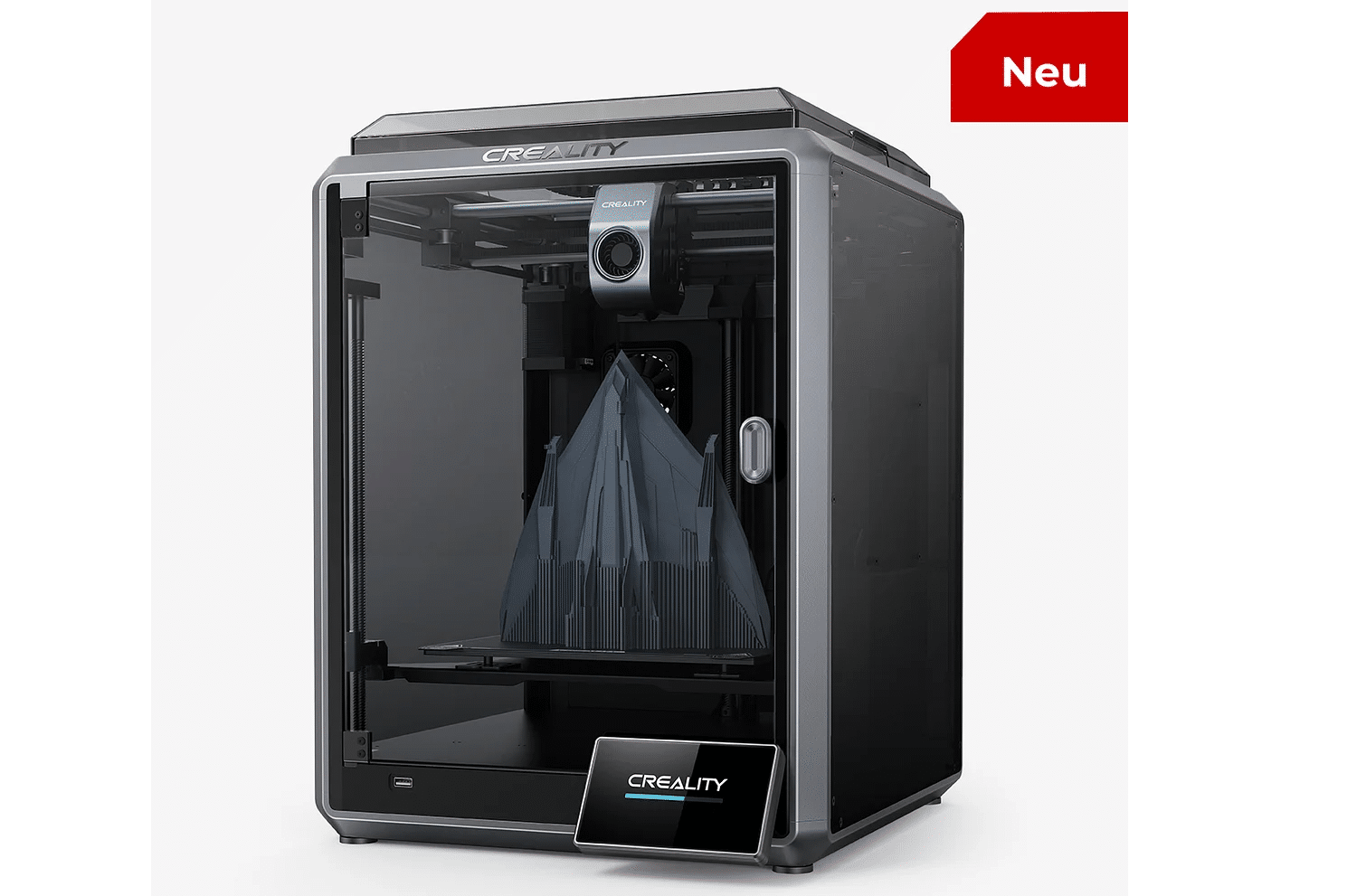 Creality K1 Speedy Gehäuse und fertiger Drucker