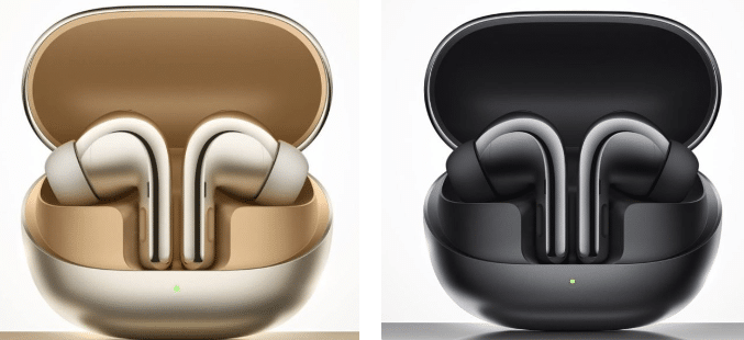 Xiaomi Buds 4 Pro Gold and Black