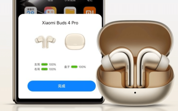 Xiaomi Buds 4 Pro with app connection