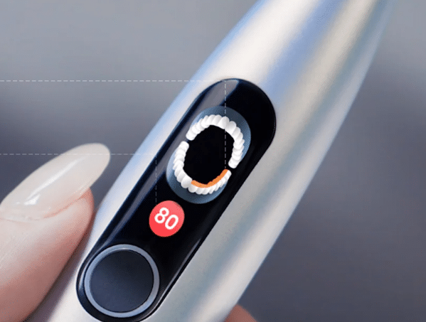 Oclean X Pro digital gereinigter Bereich