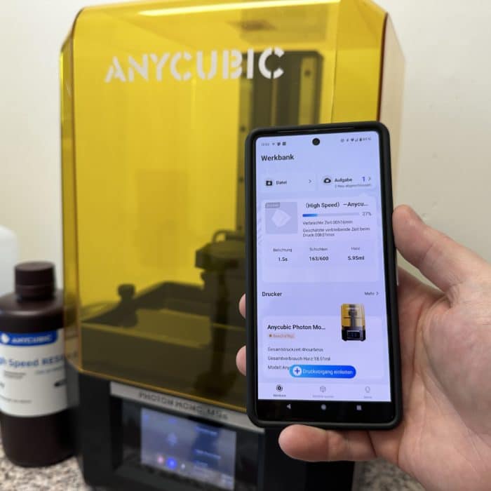 Anycubic Photon Mono M5s Test & Review App Anbindung und Drucker