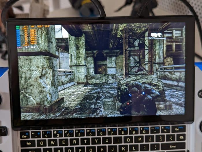 Win GPD 4 Test & Review Gears of War