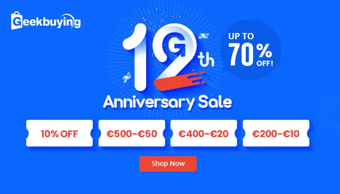 12.Jubiläum Geekbuying.com