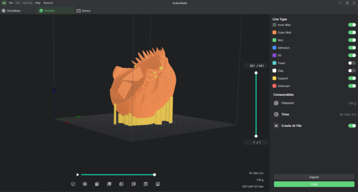 Ankermake M5C Test & Review Ankermake Slicer