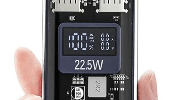 transparente Powerbank Display