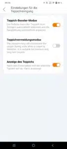 ZACO M1S Test & Review App Einstellungen