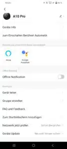 ZACO A10 PRO App Anbindung