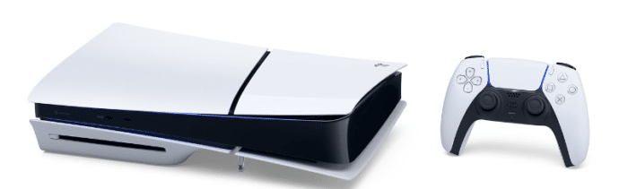 Playstation 5 Slim flach gelegt