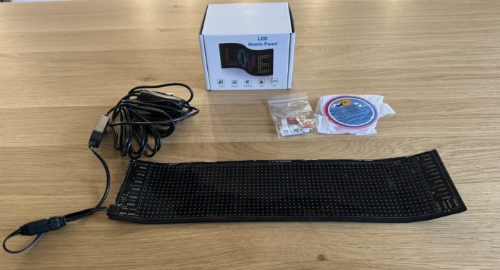 Flexible LED Anzeigetafel
Lieferumfang