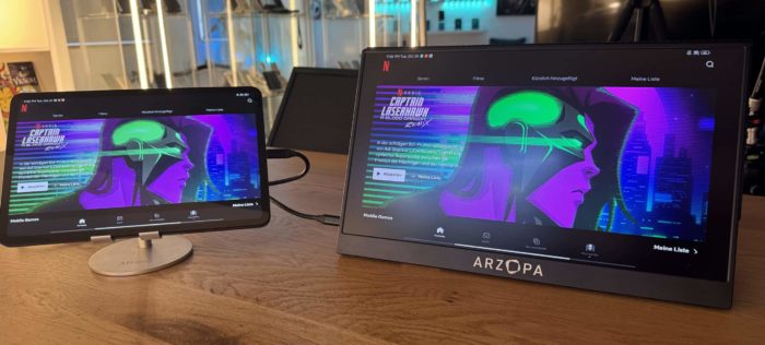 Arzopa portable monitor
einfach verbunden