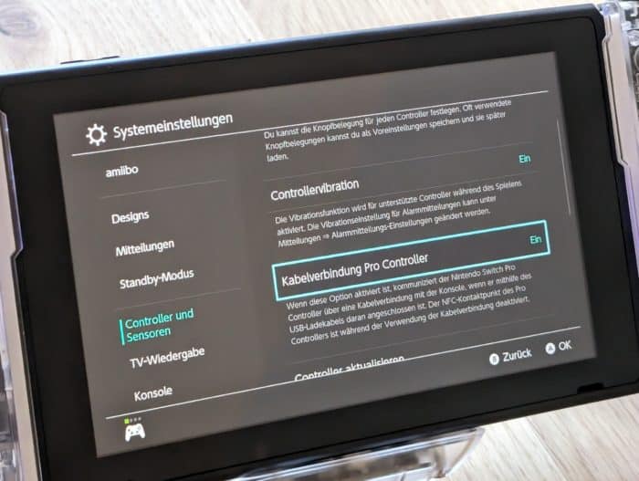 Joypad Controller für Nintendo Switch/OLED Einstellung Controller