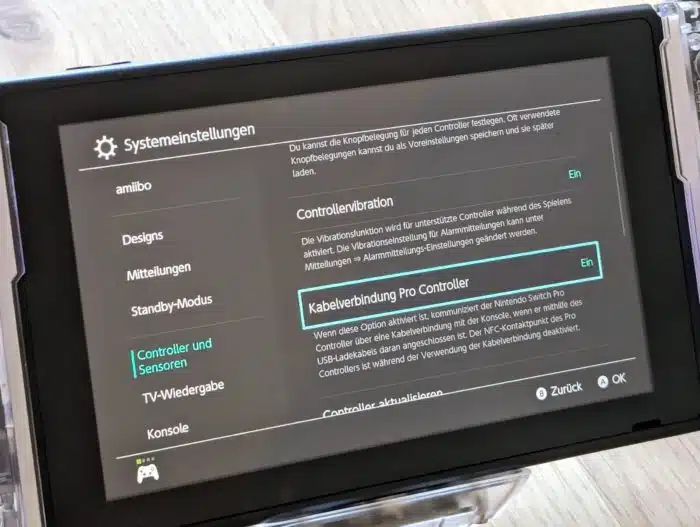 Joypad Controller für Nintendo Switch/OLED Einstellung Controller