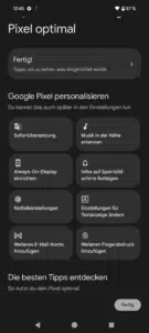 Pixel 8 / 8 Pro Review & Testbericht Screenshots System