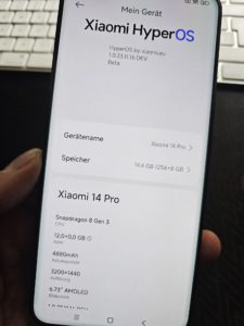 Xiaomi 14 Pro Kurztest Globale ROM