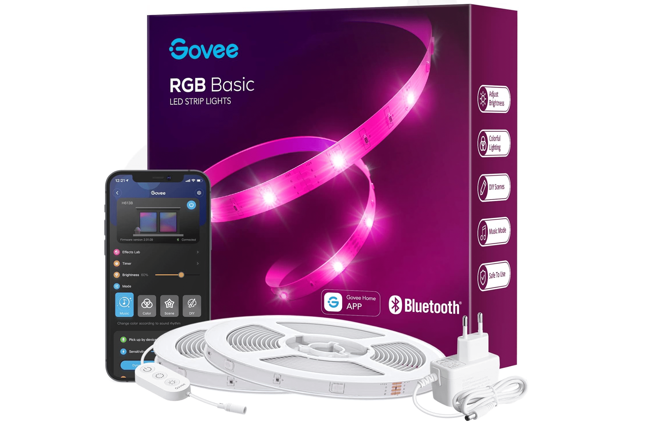 Govee RGBIC Pro 10M Smart LED Strip App-Steuerung Alexa Und Google Syn mit  Musik