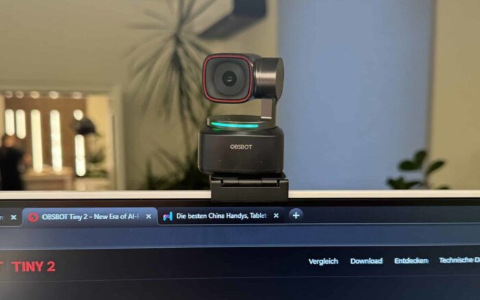 OBSBOT Tiny 2 Auf Monitor