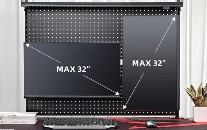 EUREKA ERGONOMIC Schreibtisch Stecktafel
Dual monitor