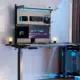 EUREKA ERGONOMIC – Schreibtisch Stecktafel für Ordnung in deinem Office (RGB, Dual Monitorhalterung, modular, einfache Montage)