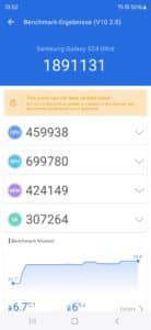 Samsung Galaxy S24 Ultra Antutu benchmark