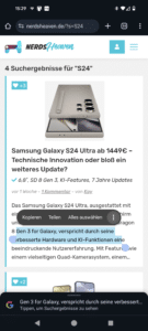 Samsung Galaxy S24 Ultra Google Übersetzer