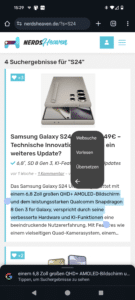 Samsung Galaxy S24 Ultra Goolge Übersetzer