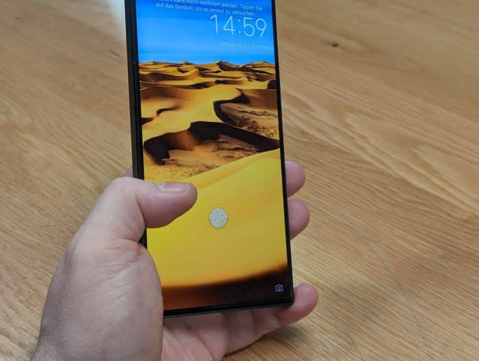 Nubia Z60 Ultra Test & Review Display & Fingerabdrucksensor