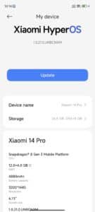 Xiaomi HyperOS Xiaomi 14 Pro