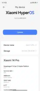 Xiaomi HyperOS Xiaomi 14 Pro