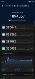 Nubia Z60 Ultra Test & Review Antutu Benchmark