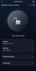 SwitchBot Lock Pro App