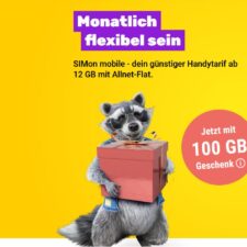 SIMon mobile verschenkt 100 GB an alle Neukunden!