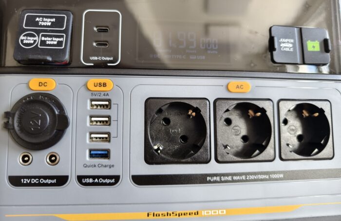VTOMAN FlashSpeed 1000
Anschlüsse