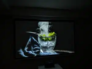 WANBO DaVinci 1 Pro Bildqualität abgedunkelter Raum