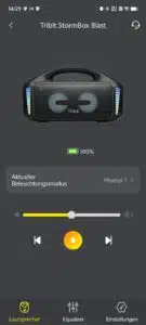 Tribit Stormbox Blast
App Ansicht