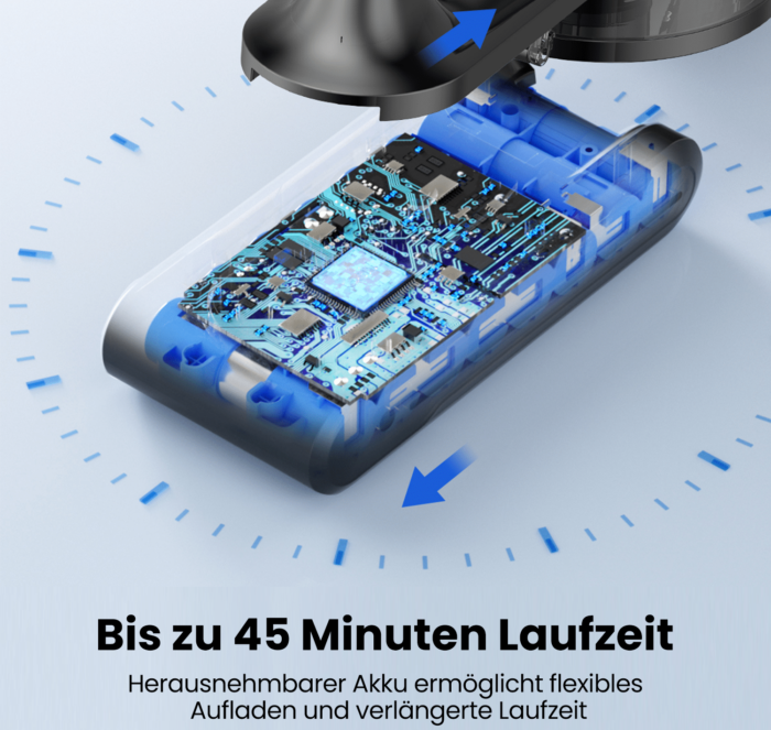 Proscenic P13
Wechselbarer Akku