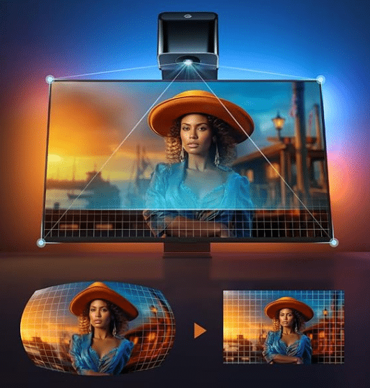 Govee TV Hintergrundbeleuchtung 3 Lite Fish Eye Vermeidung