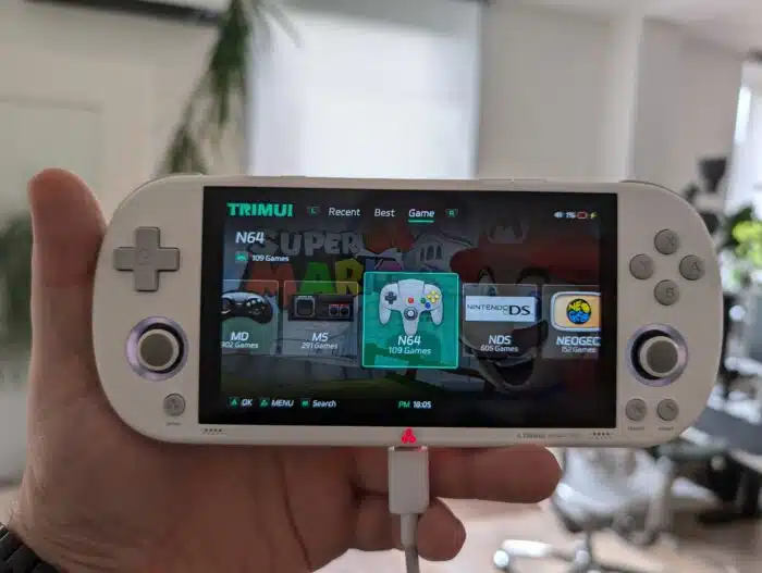 TrimUI Smart Pro Laden und LED