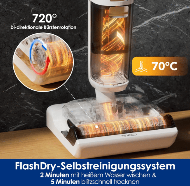Tineco Floor One Stretch S6 Heißwasserreinigung