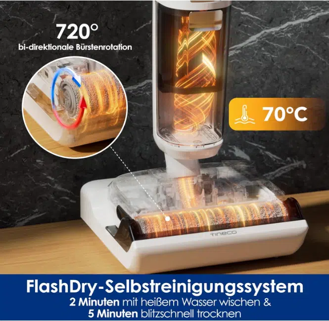 Tineco Floor One Stretch S6 Heißwasserreinigung