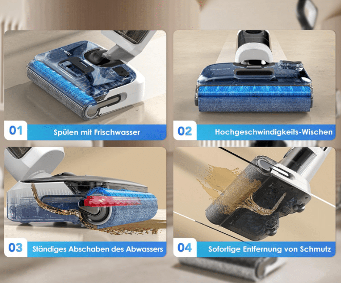 Tineco Floor One Stretch S6 Features der Reinigung