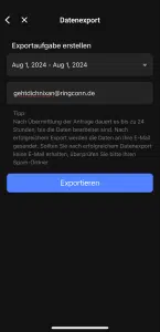 RingConn Gen 2
Datenexport