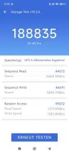 Xiaomi 14T Pr Lese & Schreibraten