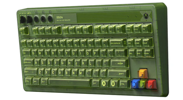 8BitDo Retro 87 Mechanical Keyboard - Xbox Edition