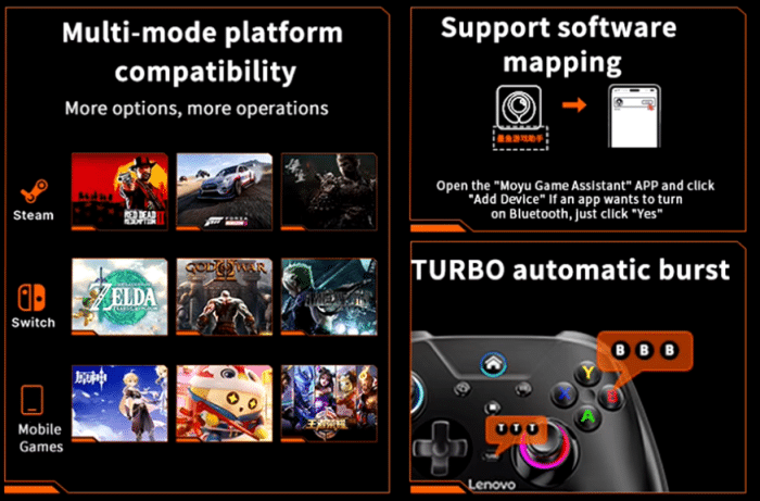 Lenovo S02 Wireless Bluetooth RGB Controller