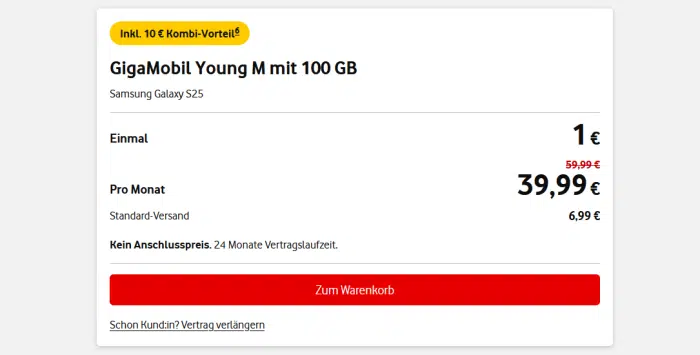 Vodafone GigaMobil Aktion