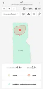 Dreame A2 Mähroboter
App Aufnahme