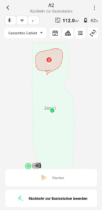 Dreame A2 Mähroboter
App Aufnahme