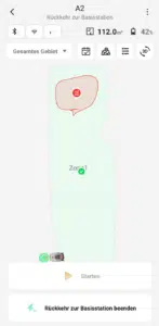 Dreame A2 Mähroboter
App Aufnahme