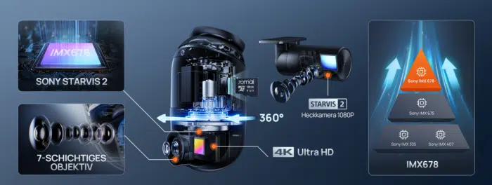 70mai Dash Cam 4K Omni